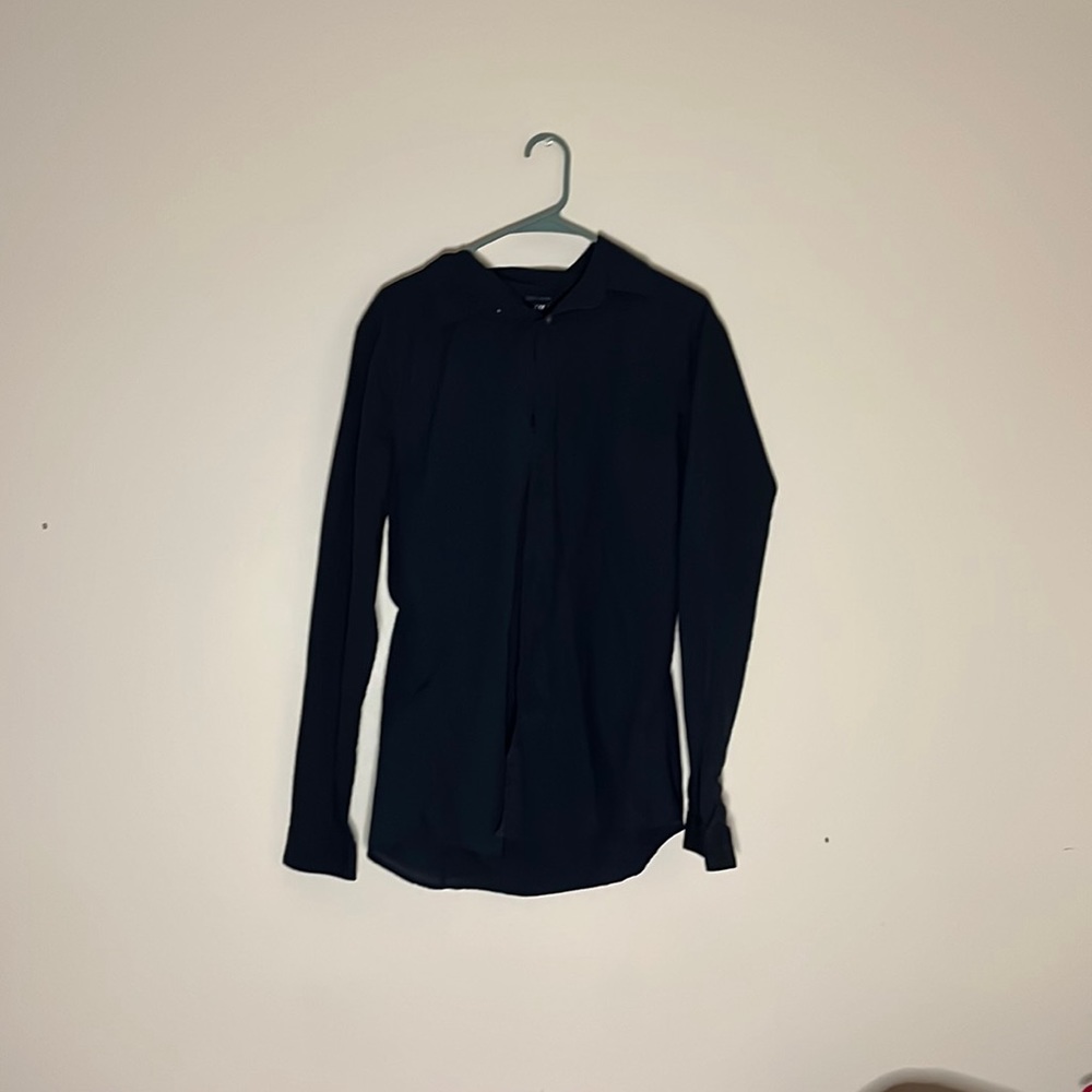 Dark blue dress shirt